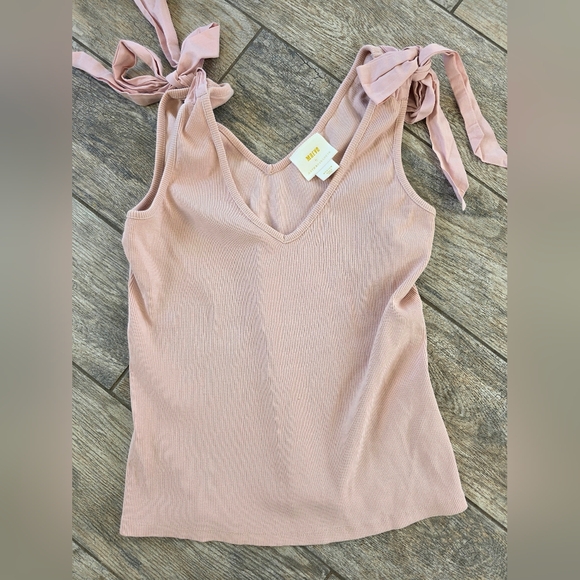 Bundle Maeve Anthropologie Women's V-Neck Tie Strap Tops Tank Sleeveless Medium - Picture 4 of 6